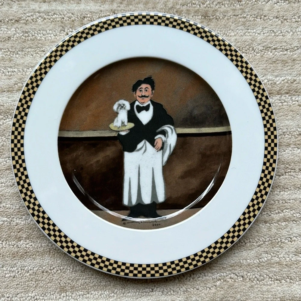 Set of 4 Plates GUY BUFFET French “Waiter Suite” Salad | Dessert | Lunch